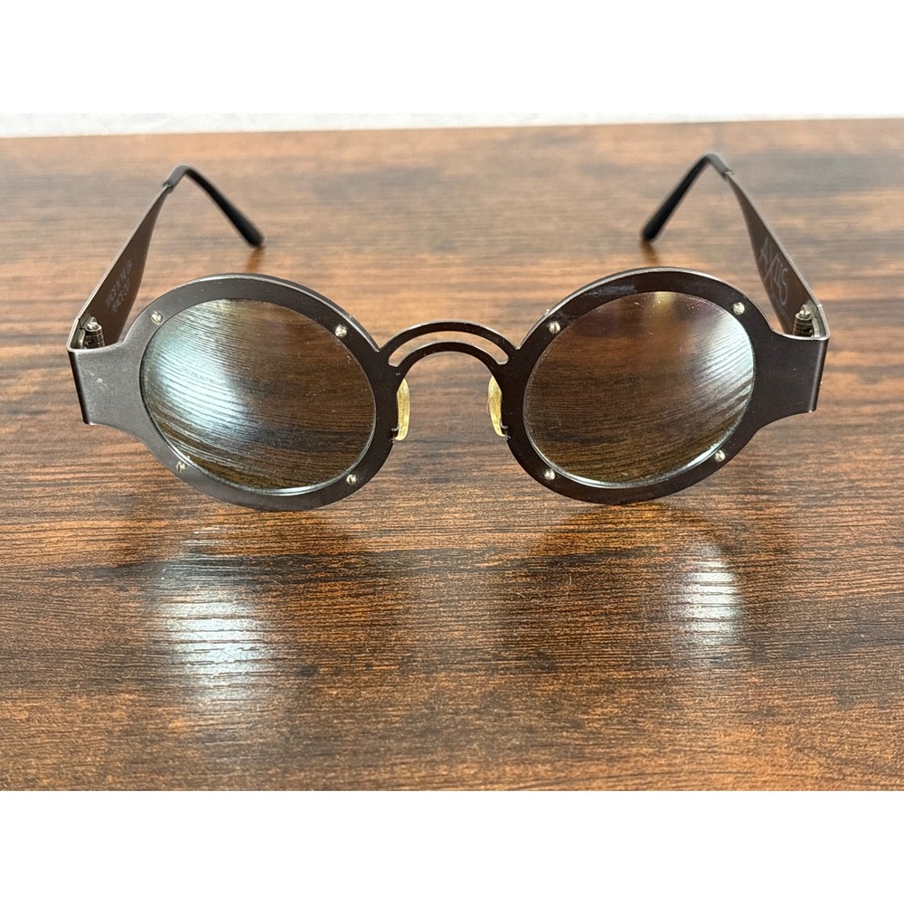 Axiis by Rodolfo Tejera Peace Out Round Matte Black Steampunk Sunglasses USA